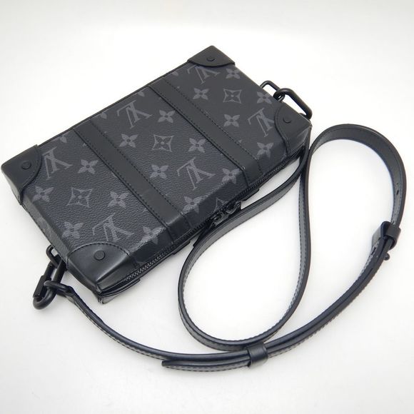 Louis Vuitton Soft Trunk Wallet Shoulder Bag Monogram Eclipse Black - Picture 3 of 8